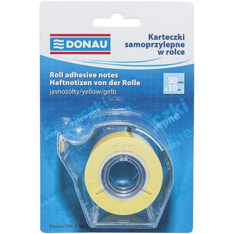 Karteczki w rolce Donau 50mm/10m jasnożółte Karteczki w rolce Donau 50mm/10m jasnożółte