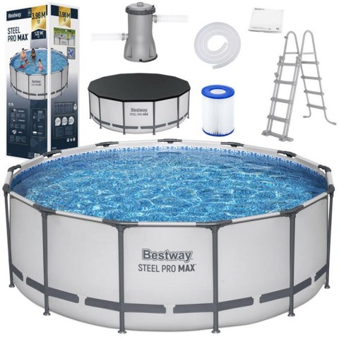 Bestway basen stelażowy 396x122cm 8w1 5618W