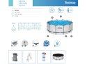 Bestway basen stelażowy 396x122cm 8w1 5618W