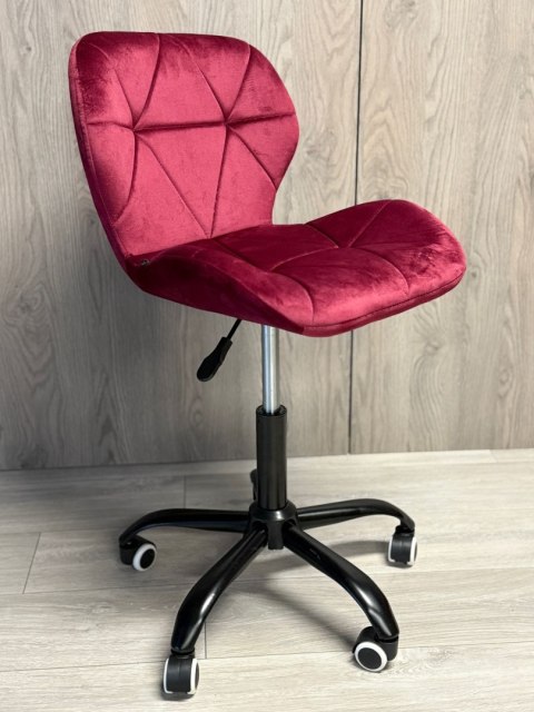 Krzesło obrotowe VASTO OFFICE VELVET BURGUNDY SMOKE Krzesło obrotowe VASTO OFFICE VELVET BURGUNDY SMOKE
