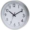 ZEGAR ŚCIENNY PP 20CM - SREBRNY