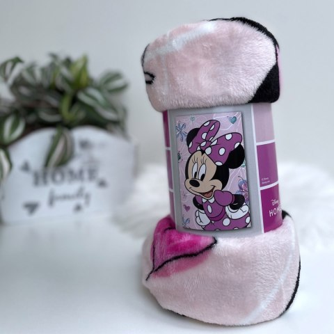 Koc flanelowy 100x150 Myszka Minnie róż (coral) Koc flanelowy 100x150 Myszka Minnie róż (coral)