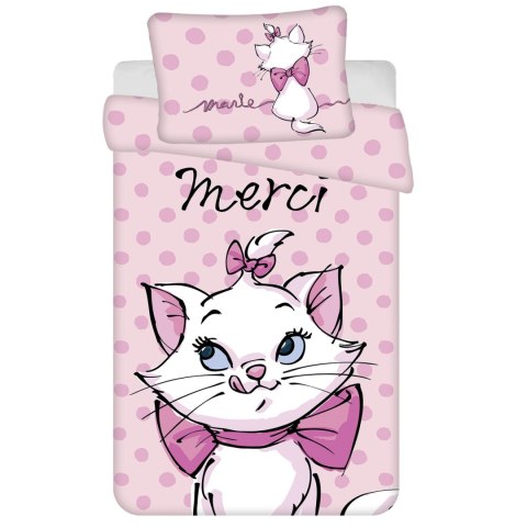 Pościel bawełna 100x135 + 40x60 Kotek Marie "merci" Pościel bawełna 100x135 + 40x60 Kotek Marie "merci"