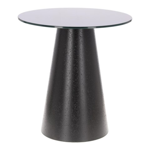 Stolik kawowy Soleilo szklany okrągły 60cm czarny Stolik kawowy Soleilo szklany okrągły 60cm czarny