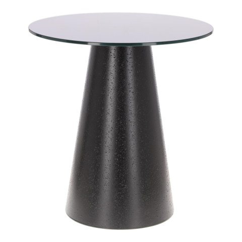 Stolik kawowy Soleilo szklany okrągły 60cm czarny Stolik kawowy Soleilo szklany okrągły 60cm czarny