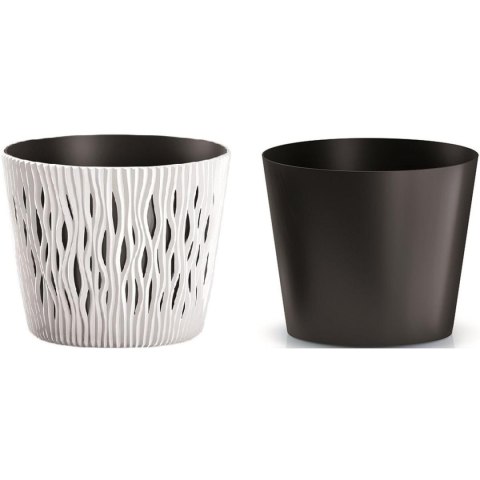 DONICZKA SANDY ROUND ŚR 22CM - BIAŁY DONICZKA SANDY ROUND ŚR 22CM - BIAŁY