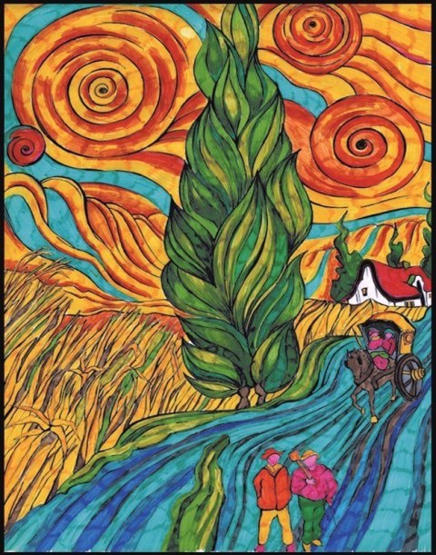Kol. Van Gogh Droga z Cyprysem i Gwiazdą Kol. Van Gogh Droga z Cyprysem i Gwiazdą