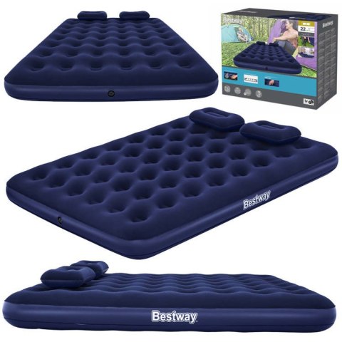 Bestway Materac dmuchany welur 203x152 cm 67374 Bestway Materac dmuchany welur 203x152 cm 67374