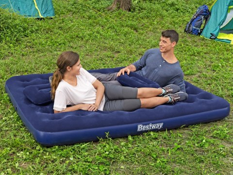 Bestway Materac dmuchany welur 203x152 cm 67374 Bestway Materac dmuchany welur 203x152 cm 67374