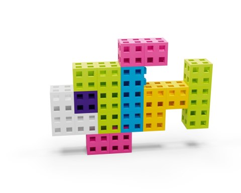 Komplet klocków konstrukcyjnych - Meli Cube Pink 100 el. Komplet klocków konstrukcyjnych - Meli Cube Pink 100 el.