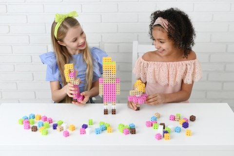 Komplet klocków konstrukcyjnych - Meli Cube Pink 100 el. Komplet klocków konstrukcyjnych - Meli Cube Pink 100 el.