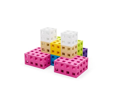 Komplet klocków konstrukcyjnych - Meli Cube Pink 100 el. Komplet klocków konstrukcyjnych - Meli Cube Pink 100 el.