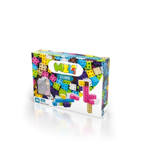 Zestaw klocków konstrukcyjnych - Meli Cube Pink 50 el. Zestaw klocków konstrukcyjnych - Meli Cube Pink 50 el.