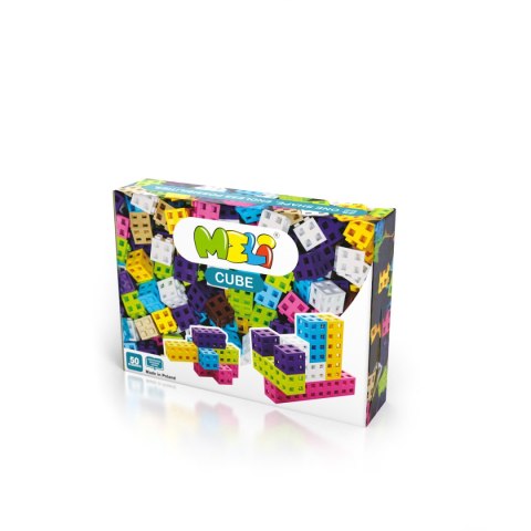 Zestaw klocków konstrukcyjnych - Meli Cube Pink 50 el. Zestaw klocków konstrukcyjnych - Meli Cube Pink 50 el.