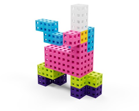 Zestaw klocków konstrukcyjnych - Meli Cube Pink 50 el. Zestaw klocków konstrukcyjnych - Meli Cube Pink 50 el.