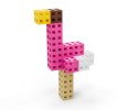 Zestaw klocków konstrukcyjnych - Meli Cube Pink 50 el.