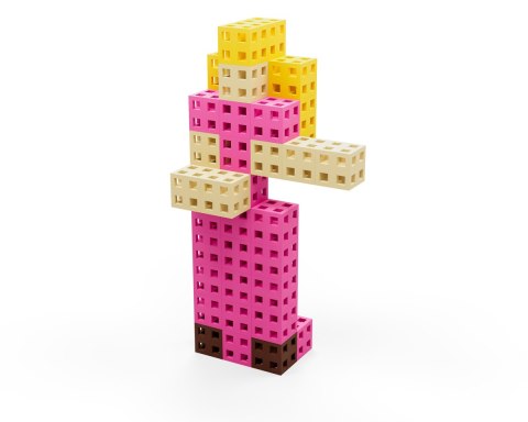 Zestaw klocków konstrukcyjnych - Meli Cube Pink 50 el. Zestaw klocków konstrukcyjnych - Meli Cube Pink 50 el.