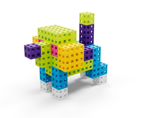 Zestaw klocków konstrukcyjnych - Meli Cube Pink 50 el. Zestaw klocków konstrukcyjnych - Meli Cube Pink 50 el.