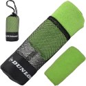 RĘCZNIK SZYBKOSCHNĄCY Z WORKIEM DO PRZECHOWYWANIA SPORTOWY 80X40CM DUNLOP ZIELONY