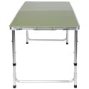 STOLIK TURYSTYCZNY SKŁADANY KEMPINGOWY 120X60X70/62/55CM ZIELONY