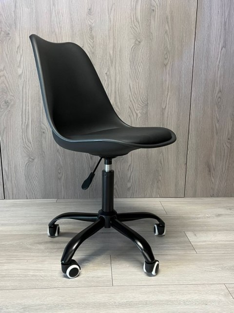 Krzesło obrotowe MONZA OFFICE BLACK PU SMOKE Krzesło obrotowe MONZA OFFICE BLACK PU SMOKE