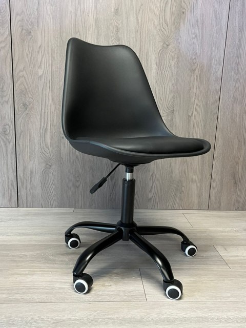 Krzesło obrotowe MONZA OFFICE BLACK PU SMOKE Krzesło obrotowe MONZA OFFICE BLACK PU SMOKE