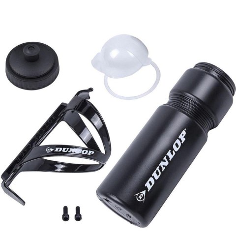 BIDON ROWEROWY DUNLOP 750ML Z KOSZYKIEM CZARNY BIDON ROWEROWY DUNLOP 750ML Z KOSZYKIEM CZARNY