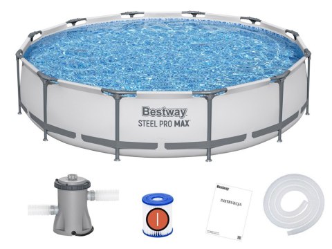 Bestway Basen STELAŻOWY 6,473L 366x76cm 7w1 pompa + filtr 56416 Bestway Basen STELAŻOWY 6,473L 366x76cm 7w1 pompa + filtr 56416