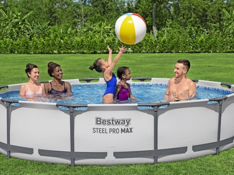 Bestway Basen STELAŻOWY 6,473L 366x76cm 7w1 pompa + filtr 56416 Bestway Basen STELAŻOWY 6,473L 366x76cm 7w1 pompa + filtr 56416