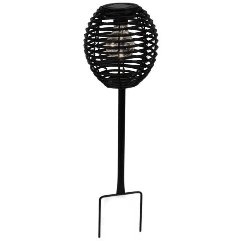 LAMPA SOLARNA KULA RATTAN CZARNA PROGARDEN LAMPA SOLARNA KULA RATTAN CZARNA PROGARDEN