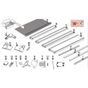 MOSKITIERA DRZWI ALU 100X215 BIAŁA BASIC PLUS