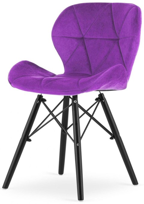 Krzesło tapicerowane VASTO PURPLE VELVET SMOKE Krzesło tapicerowane VASTO PURPLE VELVET SMOKE