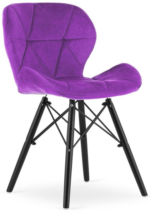 Krzesło tapicerowane VASTO PURPLE VELVET SMOKE Krzesło tapicerowane VASTO PURPLE VELVET SMOKE