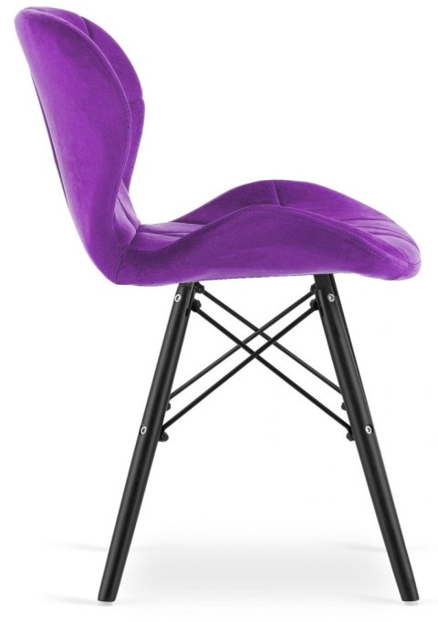 Krzesło tapicerowane VASTO PURPLE VELVET SMOKE Krzesło tapicerowane VASTO PURPLE VELVET SMOKE
