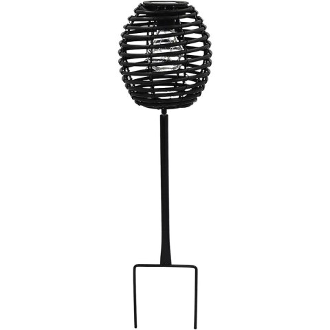 LAMPA SOLARNA KULA RATTAN CZARNA PROGARDEN LAMPA SOLARNA KULA RATTAN CZARNA PROGARDEN