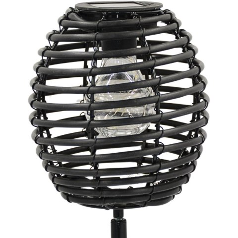 LAMPA SOLARNA KULA RATTAN CZARNA PROGARDEN LAMPA SOLARNA KULA RATTAN CZARNA PROGARDEN