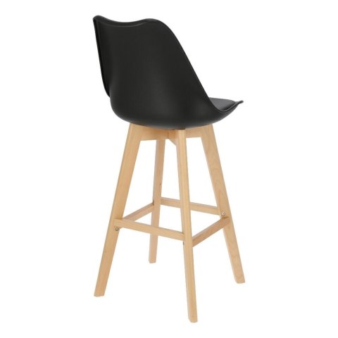 Stołek barowy Norden wood black high PP czarny Stołek barowy Norden wood black high PP czarny