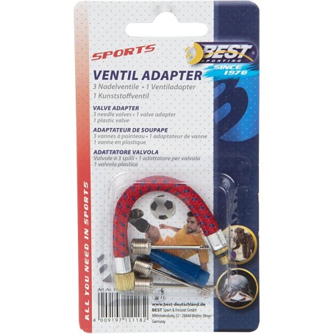 ZESTAW 5 ADAPTERÓW DO POMPEK BEST SPORTING ZESTAW 5 ADAPTERÓW DO POMPEK BEST SPORTING