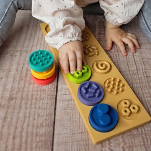 Puzzle sensoryczne kółeczka XL Puzzle sensoryczne kółeczka XL