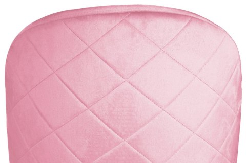 Krzesło tapicerowane GLORIA PINK VELVET SILVER Krzesło tapicerowane GLORIA PINK VELVET SILVER