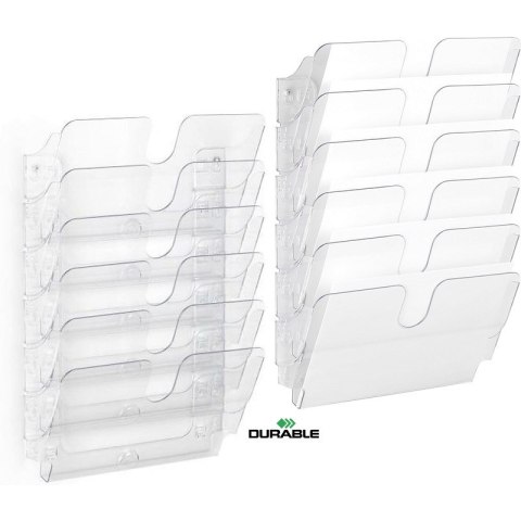 Pojemnik na dokumenty Durable FelxiPlus A4 przezroczysty (6) Pojemnik na dokumenty Durable FelxiPlus A4 przezroczysty (6)