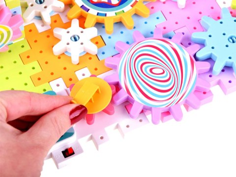 Kolorowe ruchome Klocki WAFLE 165 ele ZA4198 Kolorowe ruchome Klocki WAFLE 165 ele ZA4198