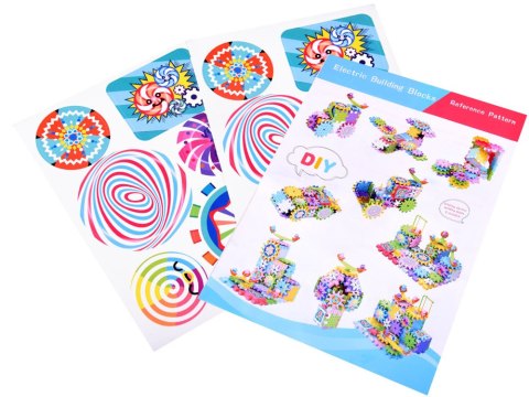 Kolorowe ruchome Klocki WAFLE 165 ele ZA4198 Kolorowe ruchome Klocki WAFLE 165 ele ZA4198