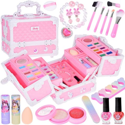 Duży zestaw do makijażu kuferek kosmetyki makeup dla dziewczynki ZA5177 Duży zestaw do makijażu kuferek kosmetyki makeup dla dziewczynki ZA5177