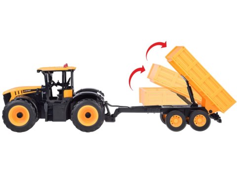 JCB Traktor z przyczepą sterowany na pilota kipruje Double E 1:16 RC0670 JCB Traktor z przyczepą sterowany na pilota kipruje Double E 1:16 RC0670
