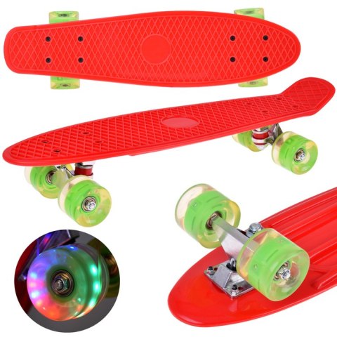 Fiszka LED Deskorolka ze Świecącymi Kółkami do jazdy w Skateparku SP0825 Fiszka LED Deskorolka ze Świecącymi Kółkami do jazdy w Skateparku SP0825
