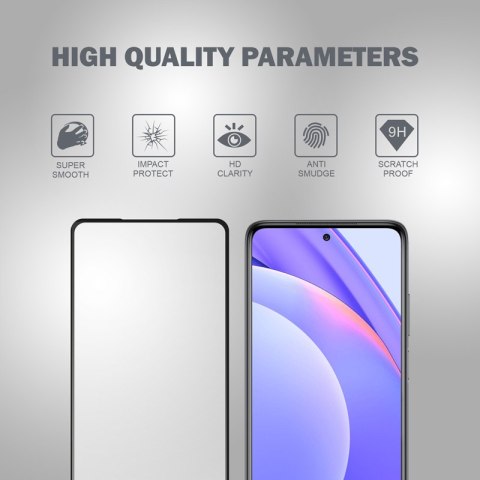 Crong 3D Armour Glass - Szkło hartowane 9H Full Glue na cały ekran Xiaomi Mi 10T Lite Crong 3D Armour Glass - Szkło hartowane 9H Full Glue na cały ekran Xiaomi Mi 10T Lite