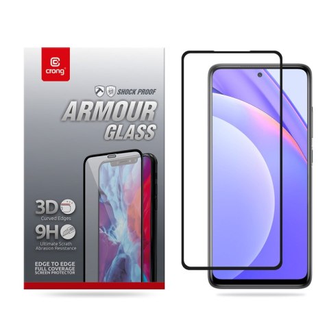Crong 3D Armour Glass - Szkło hartowane 9H Full Glue na cały ekran Xiaomi Mi 10T Lite Crong 3D Armour Glass - Szkło hartowane 9H Full Glue na cały ekran Xiaomi Mi 10T Lite