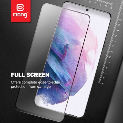 Crong 7D Nano Flexible Glass - Niepękające szkło hybrydowe 9H na cały ekran Samsung Galaxy S21+ Crong 7D Nano Flexible Glass - Niepękające szkło hybrydowe 9H na cały ekran Samsung Galaxy S21+