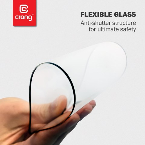 Crong 7D Nano Flexible Glass - Niepękające szkło hybrydowe 9H na cały ekran Samsung Galaxy S21+ Crong 7D Nano Flexible Glass - Niepękające szkło hybrydowe 9H na cały ekran Samsung Galaxy S21+